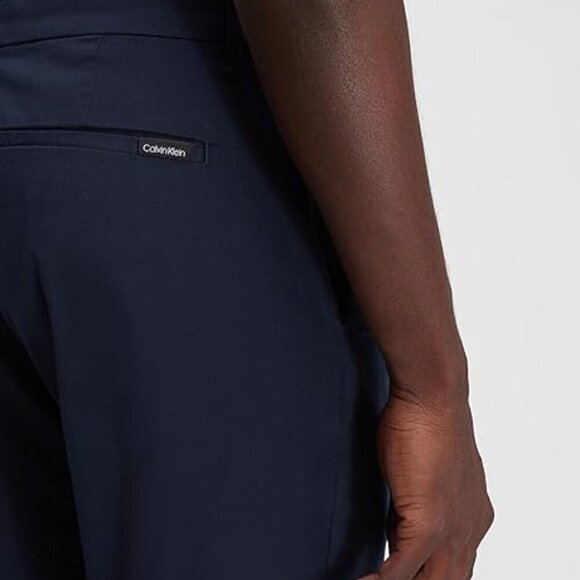 Calvin Klein Mens Slim Fit Infinite Flex Chinos Casual Pants Black Size 38x32 - Picture 6 of 6